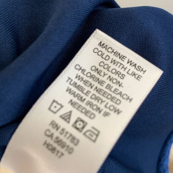 NWT Maurice’s Blue Crushed Velvet Flutter Sleeve Faux Wrap Dress Sz S - Picture 9 of 9